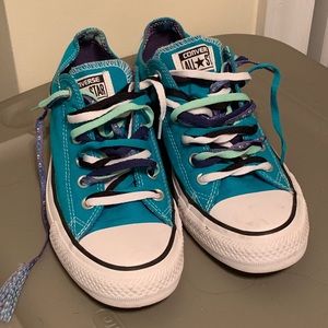 Turquoise Converse Chucks - Women’s size 9